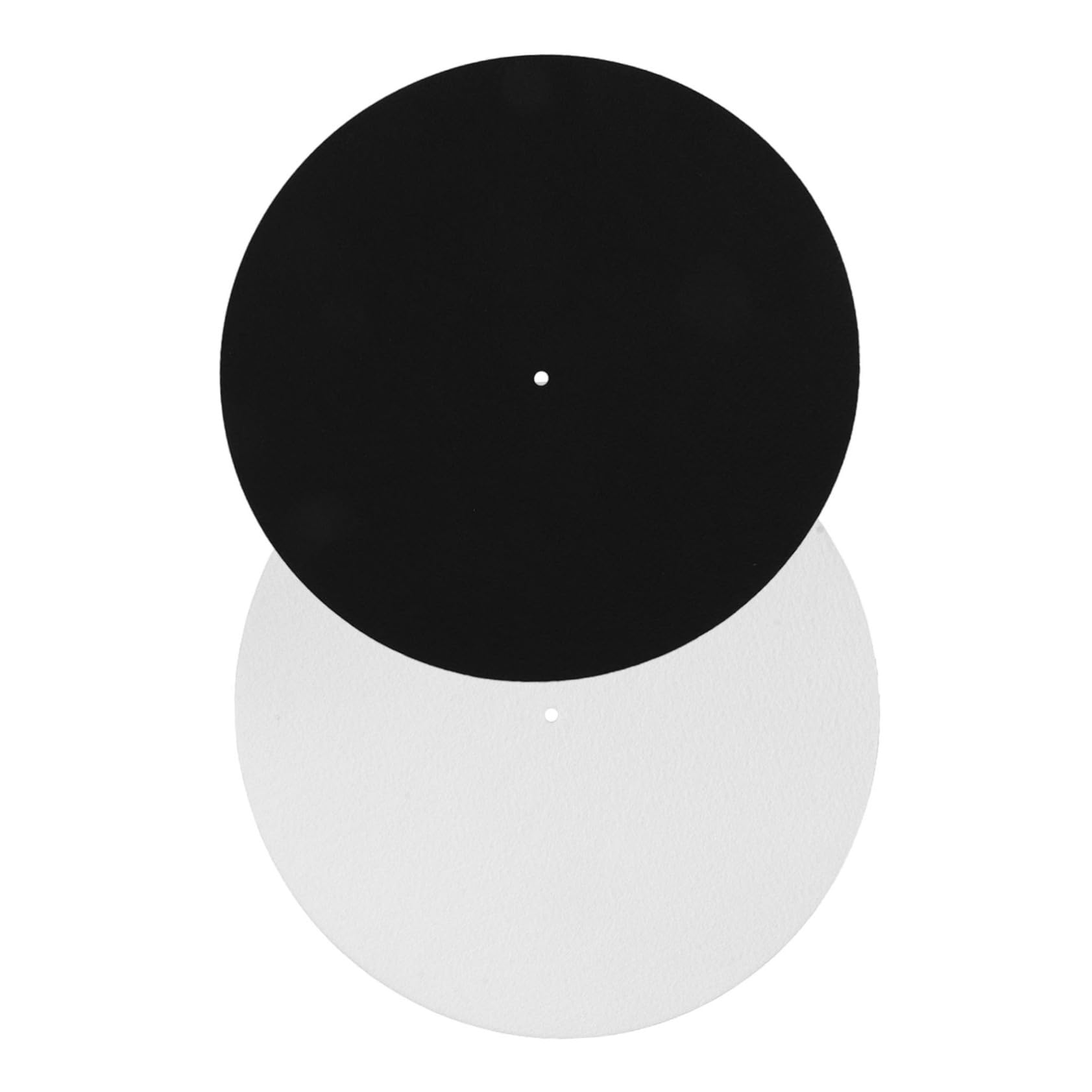 BESTonZON Vinyl Record Pad Set 2pcs Anti-slip Felt Mat for Turntable Record Player Protection Mat Static- Design