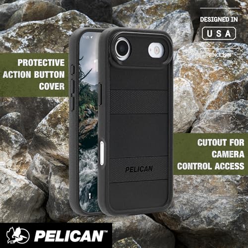 Pelican Protector iPhone Air Case - Rugged MagSafe Phone Case - Black - image 5