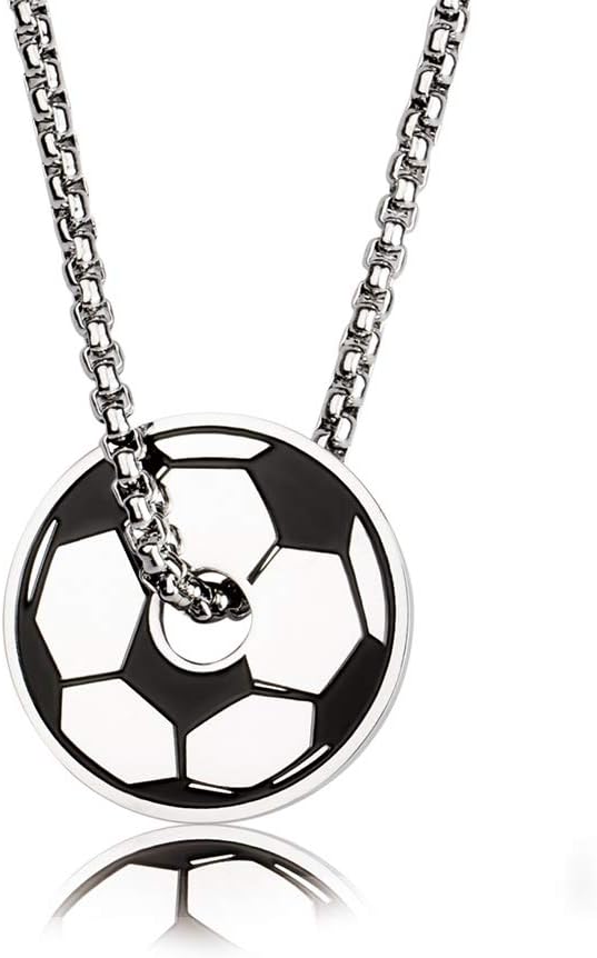 Sports Necklace by Pendant. with an Inspiring Philippians 4:13 on The Back.Bible Verse on Back. Available in Baseball, Football, and Dumbbell Gym Sports