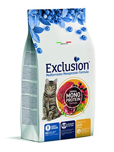 Exclusion Mediterraneo Monoproteico Gatto Manzo 1,5Kg