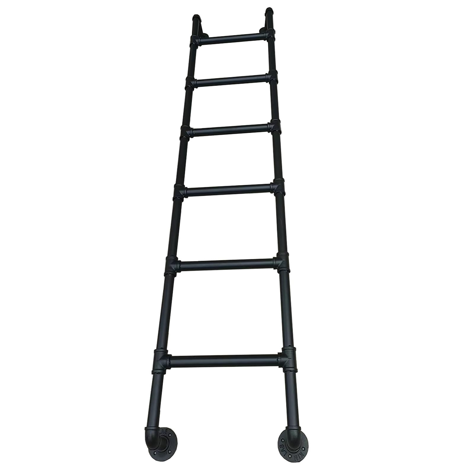 Escalera de litera metálica con 6 escalones para fijación en pared de sótano