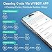 (2025 Upgrade) WYBOT C1 Robotic Pool Vacuum for Inground & Above Ground Pools, 150mins Cordless Pool Cleaner 4-in-1 Wall & Waterline Cleaning Up to 1,614sq.ft, Smart Navigation, App Support
