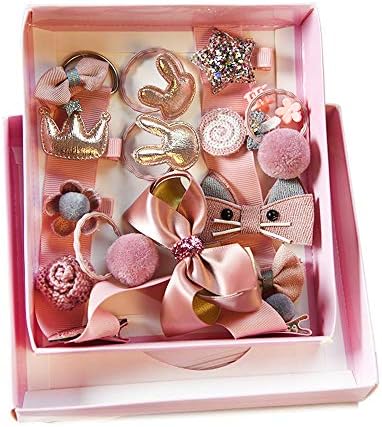 36 PCS Baby Hair Clips Set for Little GirlsVEGCOO Hair Rops Barrettes, Baby Girls Hair Accessories for Baby Girls Toddlers Kids Children as Birthday Christmas Children's Day Gift