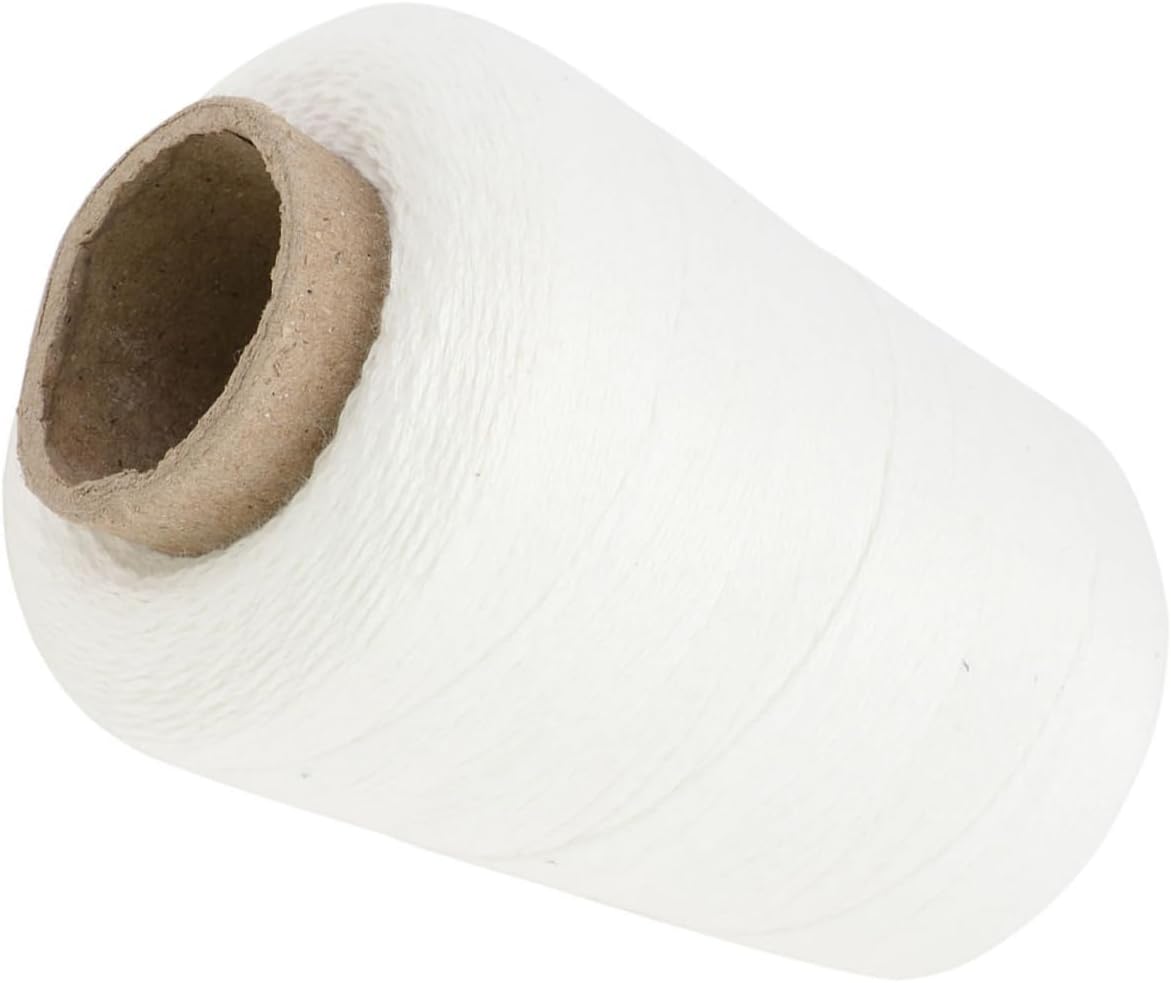 POPETPOP 1mm Cotton Twine for Meat Bundling Food Packaging and Cooking Kitchen String for Sausage Ham and Crafting Projects 1 Roll