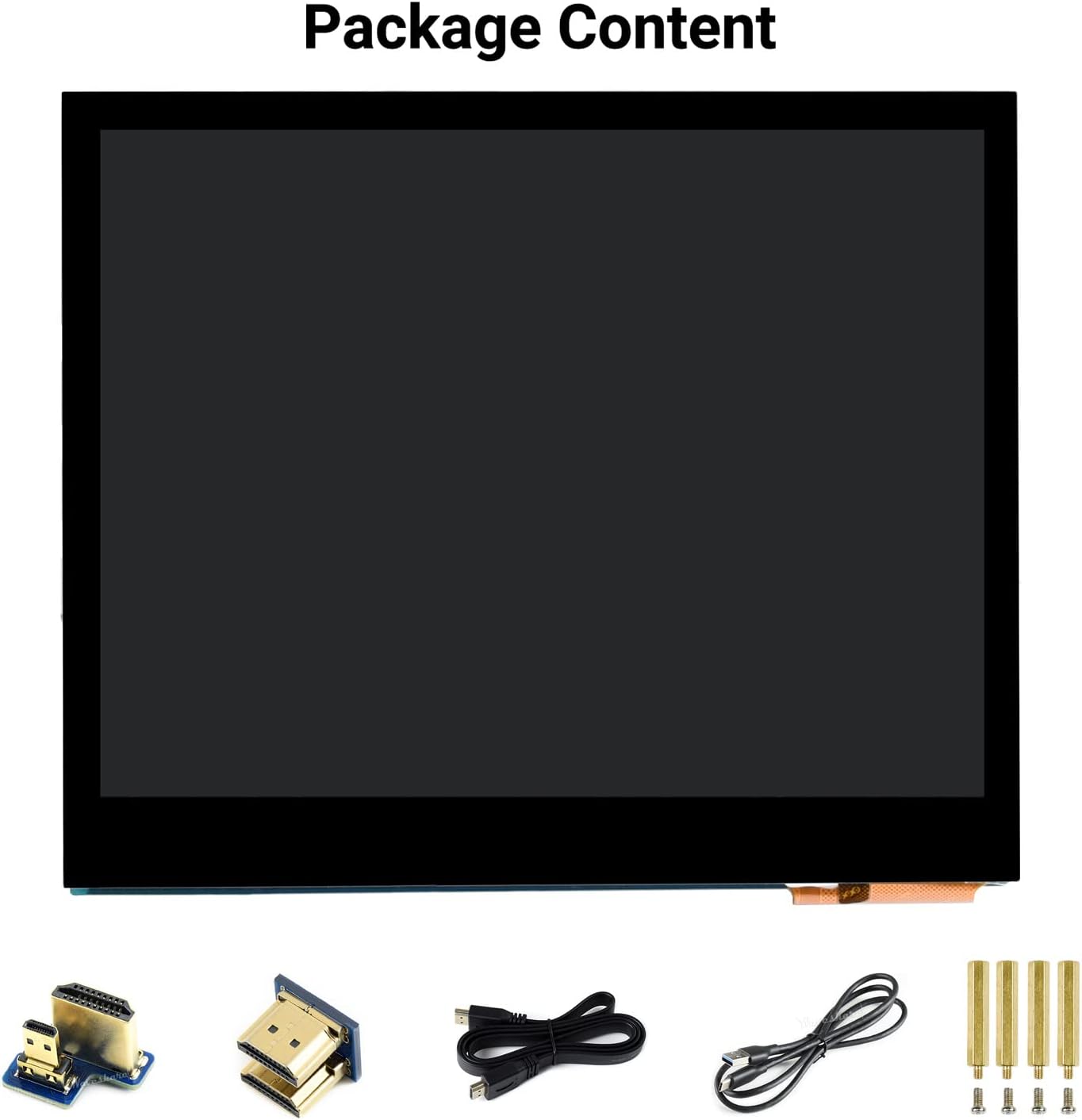 Waveshare 3.5inch HDMI LCD, Compatible with Raspberry Pi 5/4B/3B/Zero/Zero W/Zero 2W/Pico/Pico W/Pico WH, Capacitive Touch IPS LCD Display, 640×480, Audio Jack