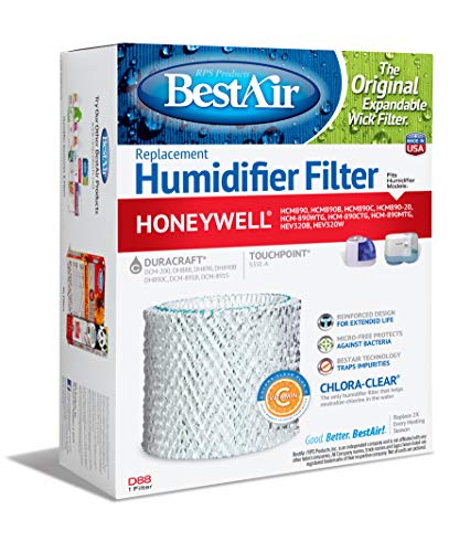 BestAir D88-PDQ-4, Single Pack, White