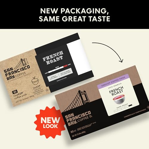 Image of San Francisco Bay K-Cup Coffee Pods, French Roast (80 ct), Dark Roast, Commercially Compostable Single-Serve Coffee Pods