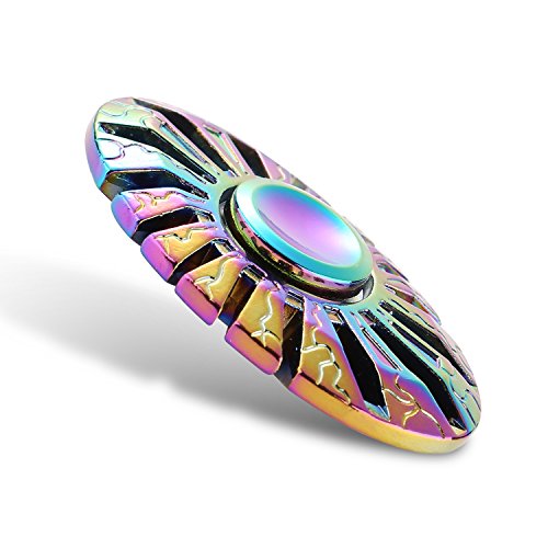 FORTUNE WHEEL 2017 Upgraded Fidget Spinner, Butterfly Fish Shaped Rainbow Hand Spinner, Stress Reducer Focus Fidget Toy Perfect for Killing Time