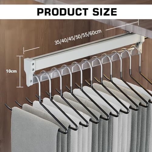 Tringle à vêtements robuste supportant 25 kg pour un rangement extensible - 3