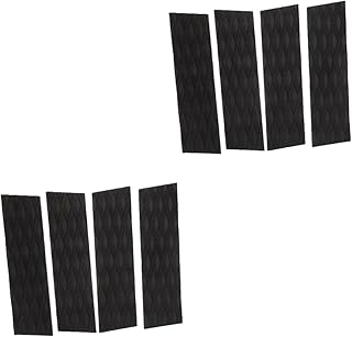 INOOMP 8 Pcs Surfboard Skid Pad Portable Deck Sports Decor Surfboard Deck Pad Surfboard Tail Pad Surfboard Grip Pad Surf Decor Surfboard Anti Skid Pads Self-adhesive Pads Non-slip Carpet