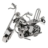 Backbayia Vintage Metal Motorbike Model Nuts and Bolts Figurine Art Craft Collectibles for Home/Bar Decoration