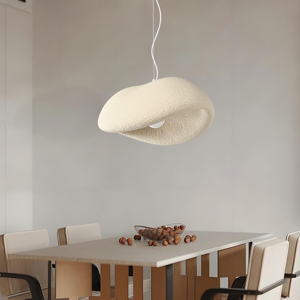 Lámpara colgante moderna estilo japonés Wabi-Sabi E27 para mesa comedor