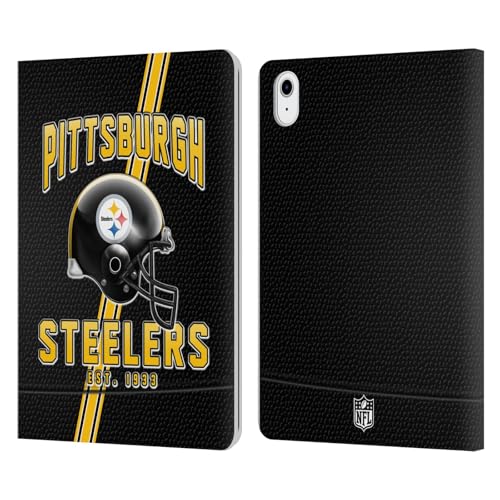 Étui portefeuille iPad Air 11 Pittsburgh Steelers en cuir Head Case Designs