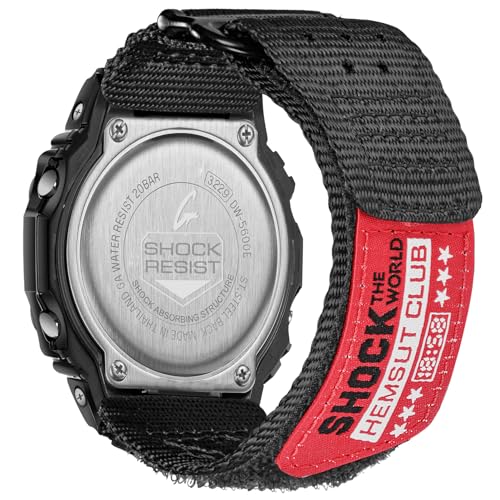 Watch Band Strap for Casio Mens G-Shock DW-5600/5700/6900/8900,GA-100,GW-6900,GAX100,GD100/110/120 Upgraded Buckles 16MM Nylon Watch Band