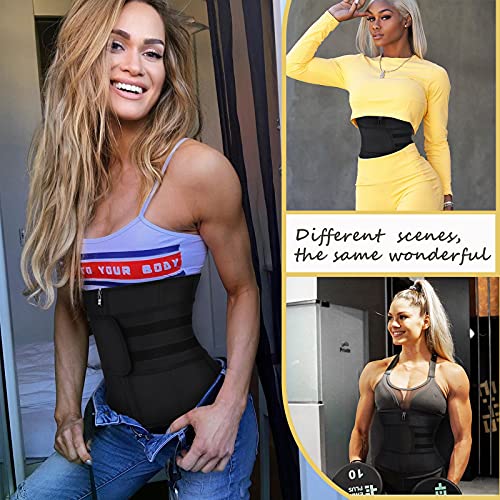 Feelingirl 5Xl Waist Trainer For Women Plus Size Latex Underbust Waist Cincher Postpartum Girdle #TOP4