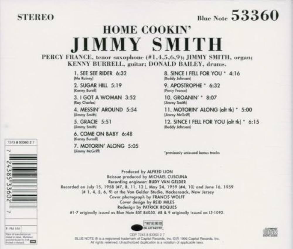Smith, Jimmy - Home Cookin' - Amazon.com Music