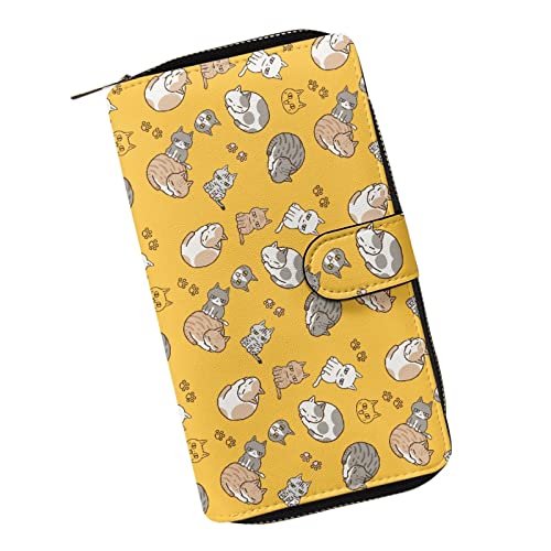Portefeuille de voyage femme grande capacité et multifonctionnel zippé