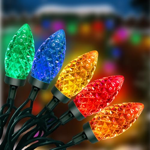 Transparent Multicolor C9 Light Reel 70-count | Christmas Tree Lights ...