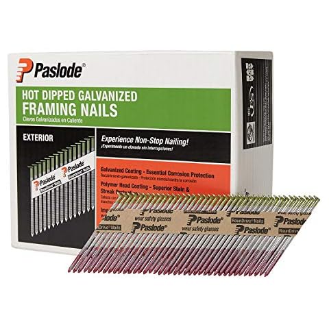 Paslode Hot Dipped Galavanized Framing Nails - 650385 - HDG 30 Degree Round Head - 3 inch x .120 Gauge - 2,000 per Box - For Paslode Framing Nailers Cover