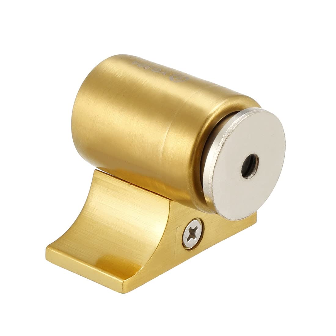 2Pcs Magnetic Door Stopper Catch, Stainless Steel Stop Floor Mount Gold Tone