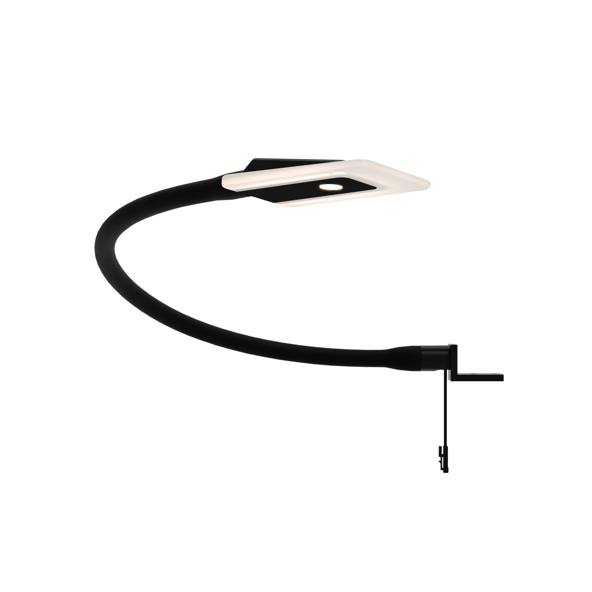 kalb | Luce da letto a LED Luce di lettura e notturna Flex Light Lampada da comodino Lampada da lettura 1 Set nero