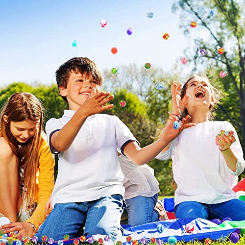 Steemjoey 30Pcs Flummis, 20mm Flummis Springball Gummiball, gemischte Farben, Hüpfbälle und Kindergeburtstag Gummibälle Gastgeschenke