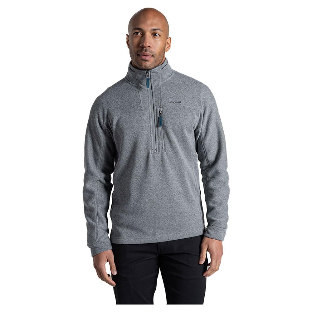 Craghoppers Men's Cloud Grey Torney Iii Half Zip Fleece Xl Grey
