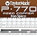 TaylorMade Men's P770 Aged Copper Iron Set - RH 4-PW S C-Taper Lite Black 110