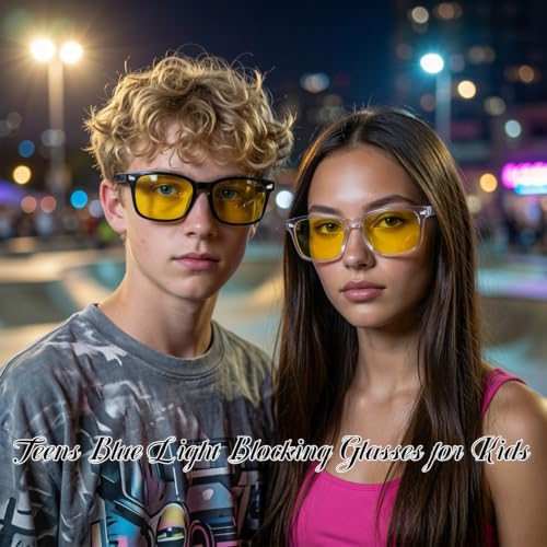 Image of Blue Light Blocking Glasses for Kids Boys Girls Computer Glasses TR90 Unbreakable Anti-Glare UV400 age 2-18 | CHEERS DEVICES Blue Light Blocking Glasses for Kids Boys Girls Computer Glasses TR90 Unbreakable Anti-Glare UV400 age 2-18