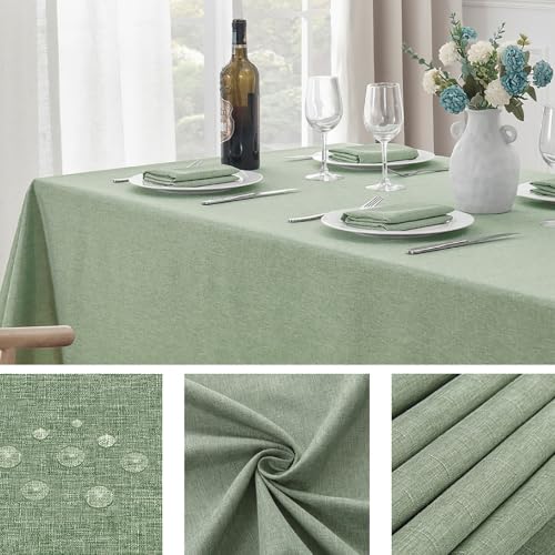 Mantel para mesa de cocina lavable y cubierta rectangular para bodas 6