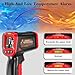 FKM Infrared Thermometer Gun,Non Contact Laser Thermometer Gun for Industrial,HVAC,Engine,Kitchen Cooking,Digital IR Temperature Gun -58°F~1112°F(-50°C~600°C) Adjustable Emissivity,Not for Human