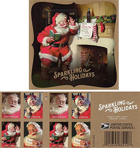 2018 Sparkling Holidays Forever Stamps (1 Regular + 1 Souvenir Sheet)