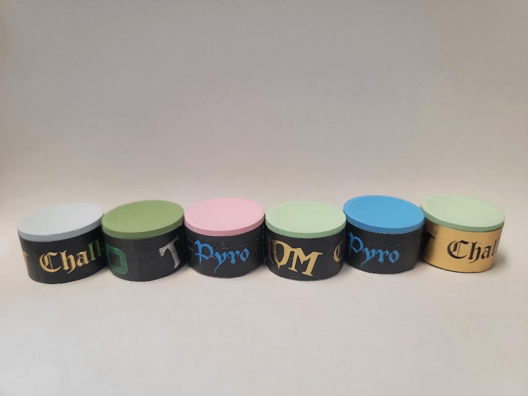 Taom Hex Pack Professional Pool/Billiard Cue Chalk (6pcs)