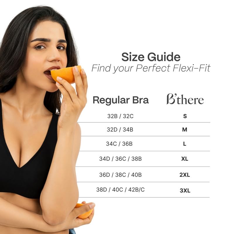 Image of B'There Women's Premium Medium Coverage Seamless Plunge Bra | Deep Neckline T-Shirt Bra with CloudSoft Everyday Comfort, Non-Wired Design & Non-Removable Molded Cups | Low-Cut Bra