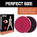 Heveer Discos de Deslizamiento Core Sliders Fitness Discos Deslizantes Ejercicios de Doble...