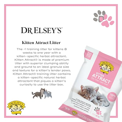 Dr. Elsey's Premium Clumping Cat Litter | Kitten Attract | 99% Dust-Free, Low Tracking, Hard Clumping, Superior Odor Control, Natural Herbal Attractant for Kittens, Unscented & Natural Ingredients - Image 2