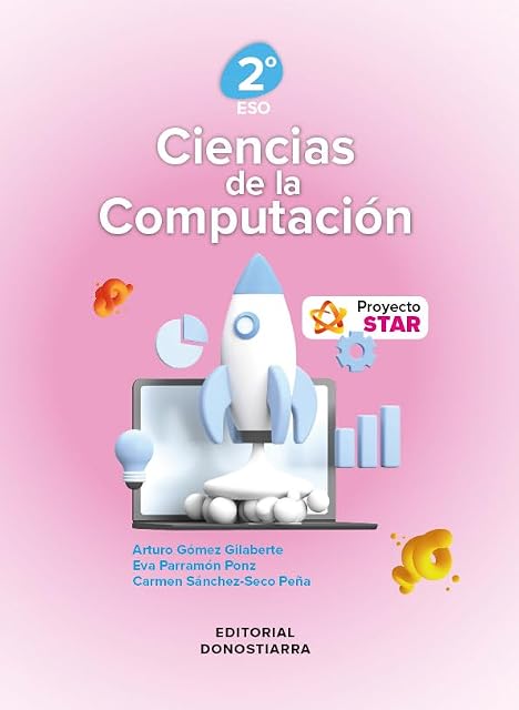 Portada de Ciencias Computacion 2º ESO Proyecto Star Ed 2023