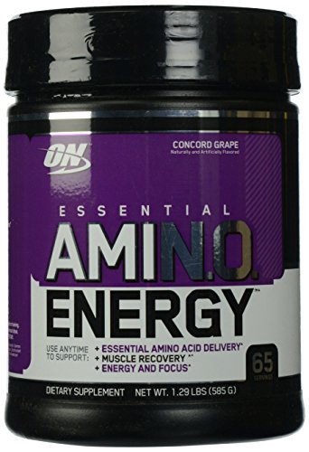 Optimum Nutrition Essential Amino Energy with Green Tea and Green Coffee Extract, Flavor: Concord Grape, 65 Servings