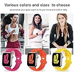 Na-na-sun-Bands-Compatible-with-Apple-Watch-Band-38mm-40mm-41mm-42mm-44mm-45mm-49mm-Stress-and-Relaxation-Stress-and-Relaxation-Cute-Breathable-Soft-Silicone-Sport-Replacement-Wristband-Compatible