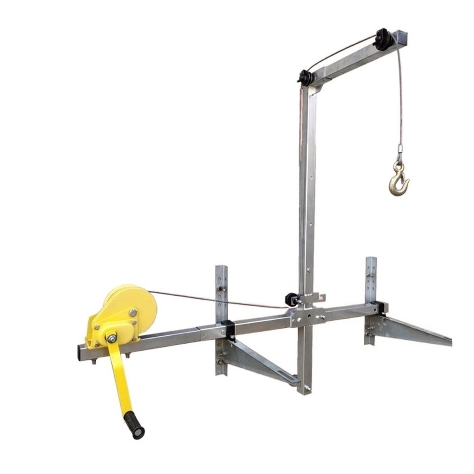 IEOWY Air Conditioner Outdoor Unit Installation Hoist Bracket, Lifting Hoist for High-altitude Installation YIJIAN(Only 3hp folding side bracket)