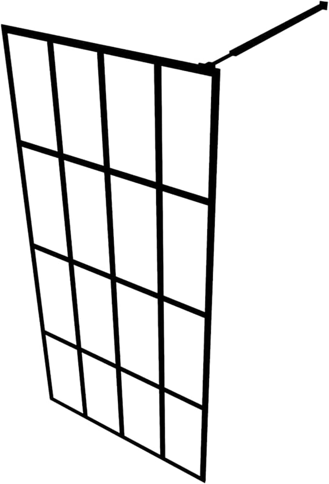 Panel de ducha walk-in con vidrio templado 118x190 cm miniatura 4