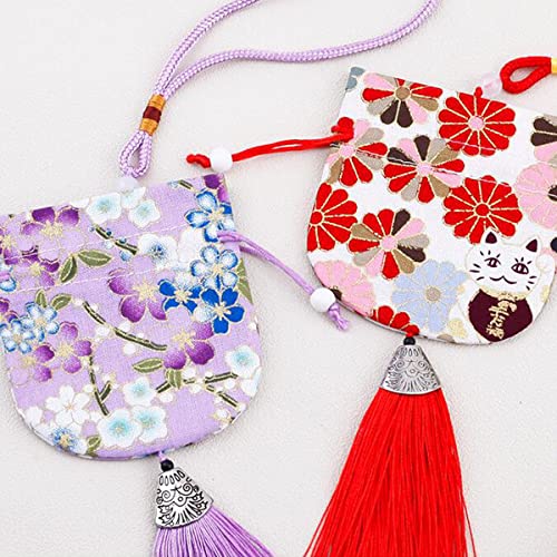 Bolsas de tela chinas de 20 unidades para joyas miniatura 5