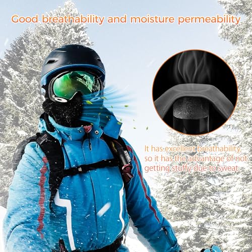 image for ShinHye Balaclava Ski Mask for Cold Weather, Windproof Thermal Face Ma