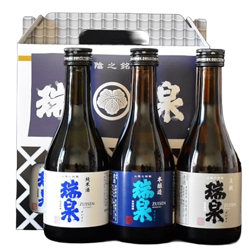 高田酒造場 瑞泉ちょい飲みセット-C 純米酒 特選本醸造 上撰 各300ml×1本[51012]