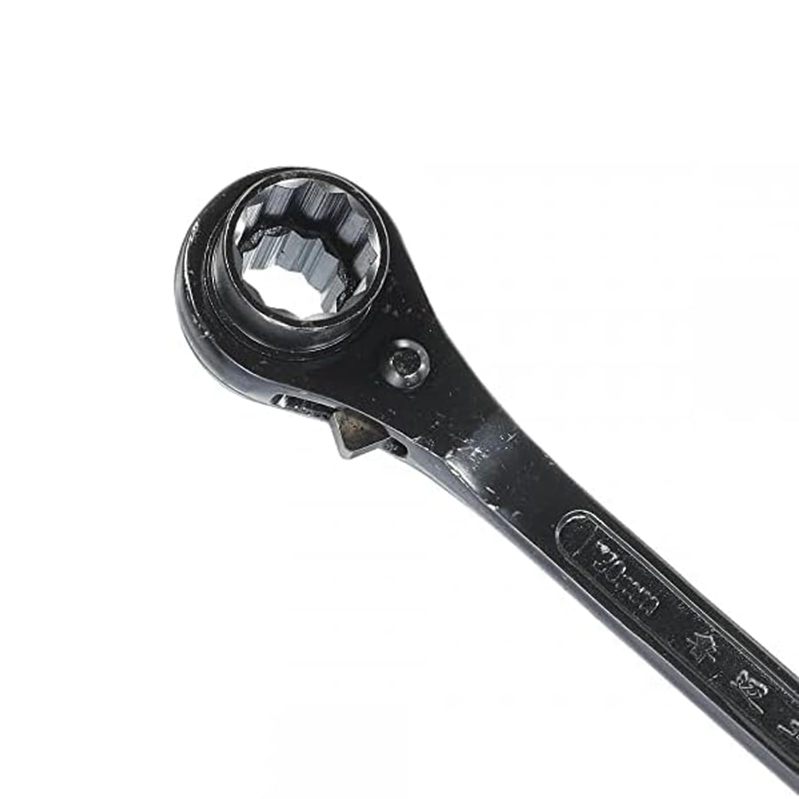 Elecbee 24-30mm Scaffold Spanner,Ratchet Podger Spanner Universal Head Wrench,Steel Erect Spanners Scaffold Erecting Ratcheting Adjustable Socket Adapter Hand Tools for Car Repair,Carpentry (Black) - Image 3