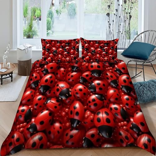 Housse de couette super king 260x220cm microfibre avec motifs animaux 3D - 3