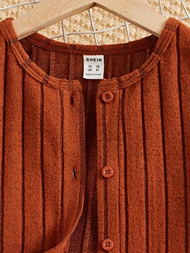 Oyoangle Girl's 3 Piece Tracksuit Graphic Zip Up Hoodie And Colorblock Sweatpants With Cami Top Set Rust Brown 12 Years #TOP2