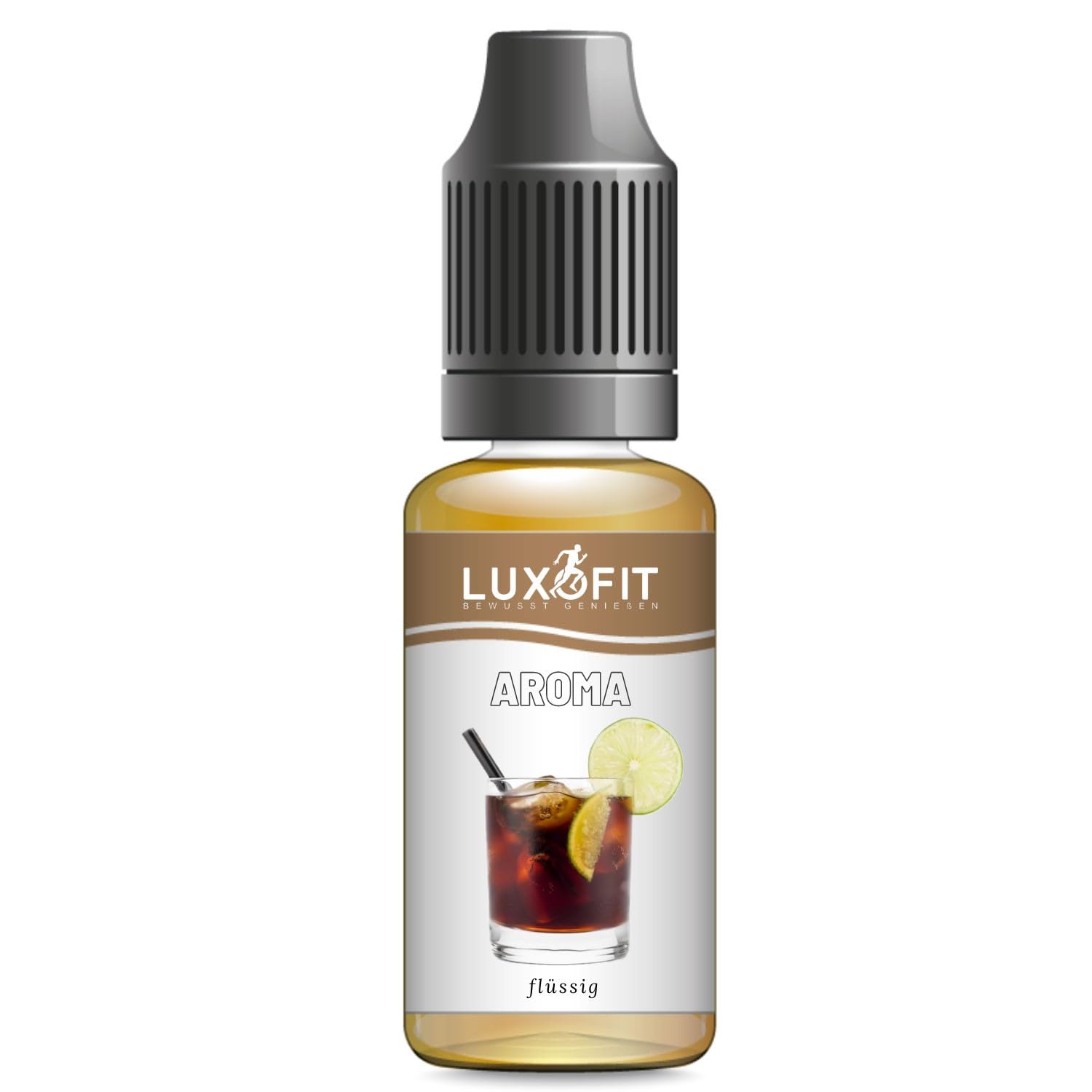 Luxofit Cola Aroma flüssig, cremig und fruchtie Aromen für die Geschmacksverfeinerung, geeignet für Lebensmittel und Getränke, Made in Germany, GMO-Frei, Vegan und Vegetarisch (1 L)