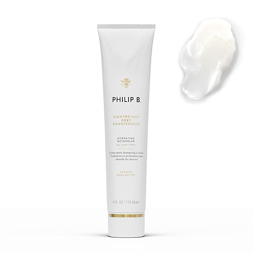 PHILIP B Acondicionador profundo ligero de 6 onzas (6.0fl oz) Desenredante hidratante para el cabello, añade brillo y suavidad al cabello, todo