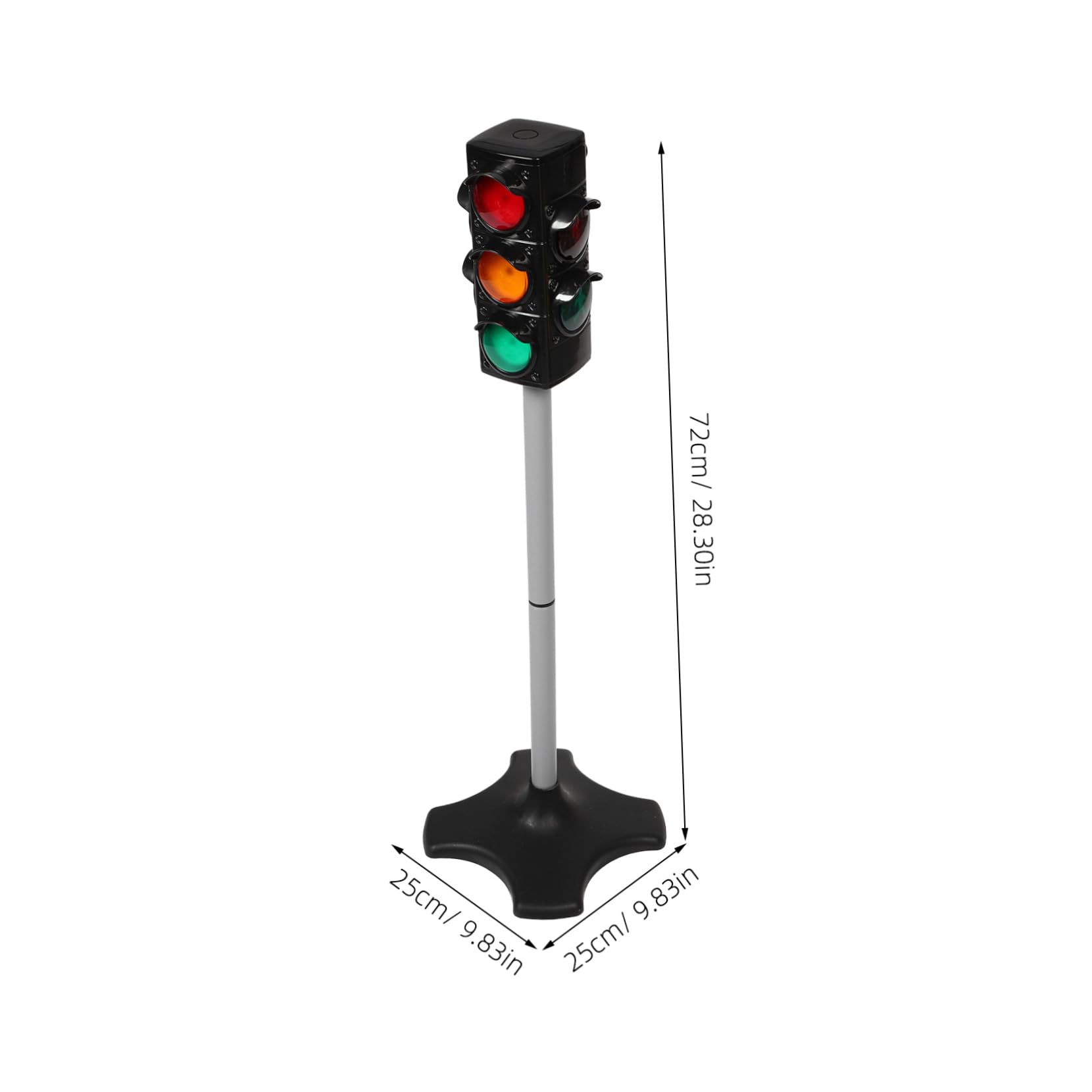 Giocattolo Semaforo Educativo per Bambini, Luce di Segnalazione Stradale in Plastica Sicura 72 Cm, Set da Gioco per Riconoscimento Traffico e Apprendimento Precoce in Classe e a Casa